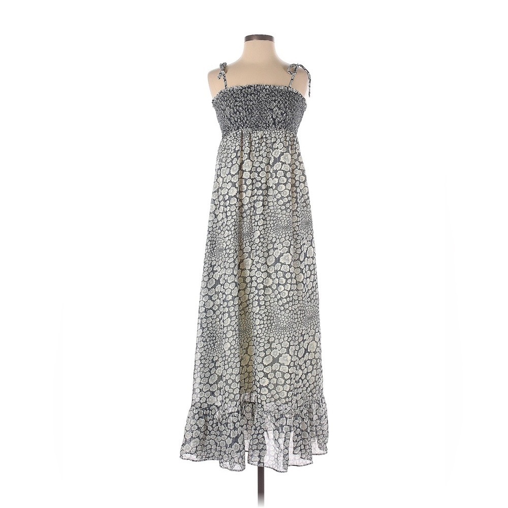 Liberty of London Black and White Floral Maxi Dress